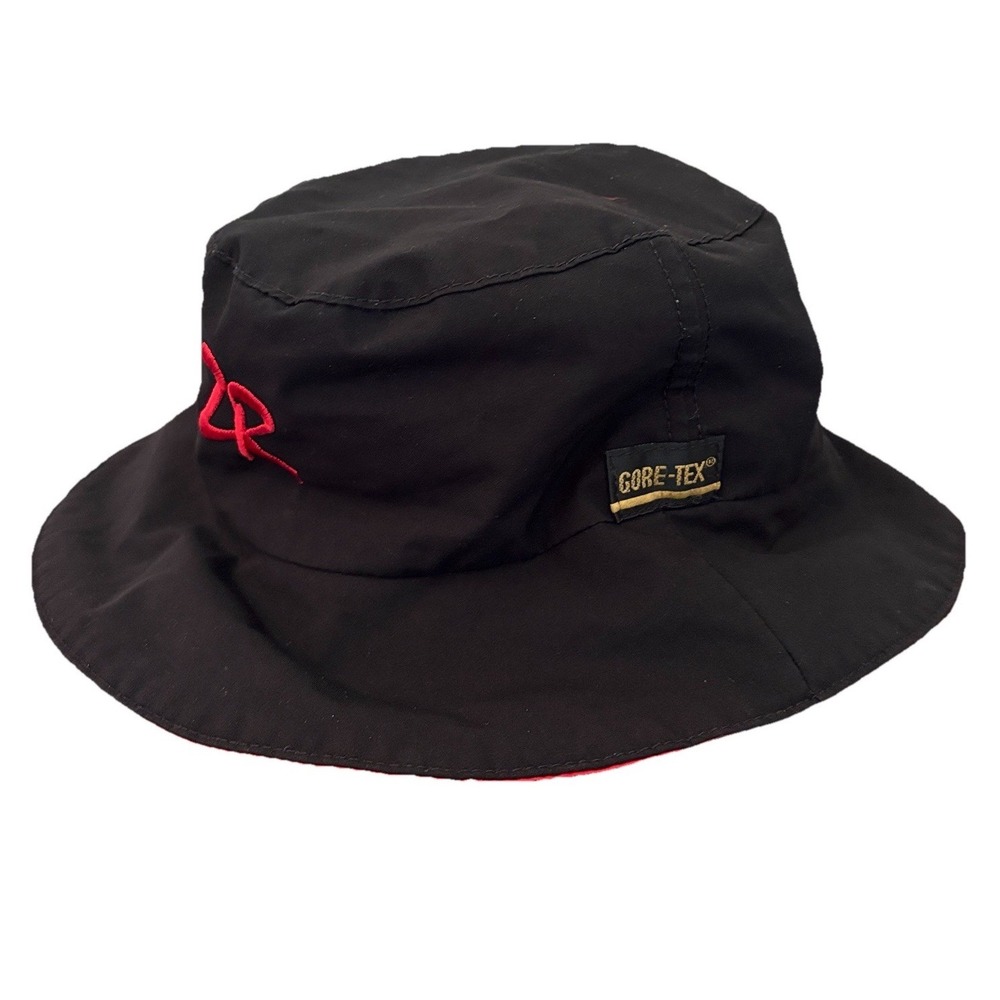 Zero Restriction Bucket Hat Gore-Tex Black‎ Waterproof Golf ZR Logo OSFA USA Vtg